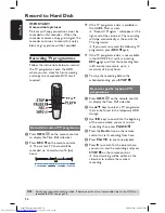 Preview for 36 page of Philips DVDR7300H/05 User Manual