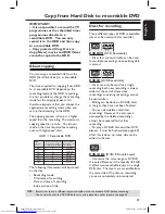 Preview for 47 page of Philips DVDR7300H/05 User Manual