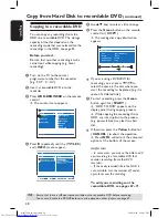 Preview for 48 page of Philips DVDR7300H/05 User Manual