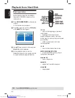 Preview for 50 page of Philips DVDR7300H/05 User Manual