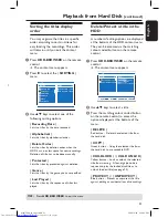 Preview for 51 page of Philips DVDR7300H/05 User Manual