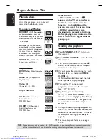 Preview for 52 page of Philips DVDR7300H/05 User Manual