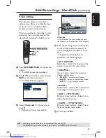 Preview for 63 page of Philips DVDR7300H/05 User Manual