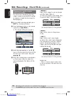 Preview for 64 page of Philips DVDR7300H/05 User Manual