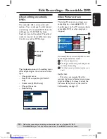 Preview for 67 page of Philips DVDR7300H/05 User Manual