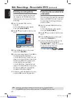 Preview for 68 page of Philips DVDR7300H/05 User Manual