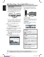 Preview for 70 page of Philips DVDR7300H/05 User Manual