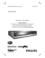 Philips DVDR7310H User Manual preview