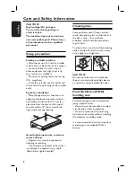 Preview for 8 page of Philips DVDR7310H User Manual