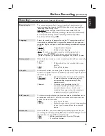 Preview for 35 page of Philips DVDR7310H User Manual