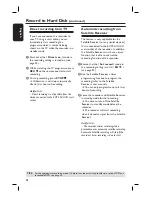 Preview for 38 page of Philips DVDR7310H User Manual