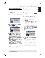 Preview for 41 page of Philips DVDR7310H User Manual