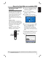 Preview for 43 page of Philips DVDR7310H User Manual