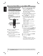 Preview for 46 page of Philips DVDR7310H User Manual