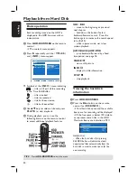 Preview for 50 page of Philips DVDR7310H User Manual