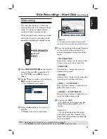 Preview for 63 page of Philips DVDR7310H User Manual