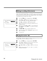 Предварительный просмотр 64 страницы Philips DVDR75/001 Operating Manual