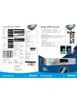 Preview for 1 page of Philips DVDR890 Specifications