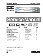 Philips DVDR9000H/10 Service Manual preview