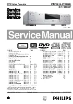 Philips DVDR980/001 Service Manual preview