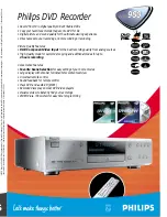 Preview for 1 page of Philips DVDR980 Technical Specifications