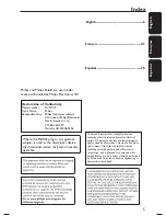 Предварительный просмотр 5 страницы Philips DVP 1013 User Manual