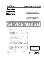 Philips DVP 3020 Service Manual preview