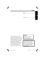 Preview for 3 page of Philips DVP 3026K User Manual