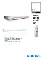 Preview for 1 page of Philips DVP 3040 Specifications