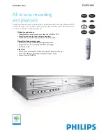 Preview for 1 page of Philips DVP 3100V Specifications