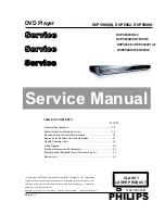 Philips DVP 5980 Service Manual preview