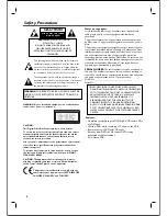 Preview for 2 page of Philips DVP 721VR User Manual