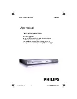 Philips DVP3002 User Manual preview