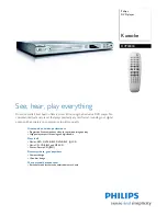 Preview for 1 page of Philips DVP3005K Specifications