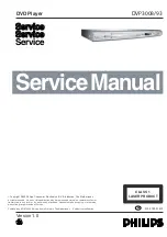 Preview for 1 page of Philips DVP3008/93 Service Manual