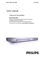 Philips DVP3020K/03 User Manual preview