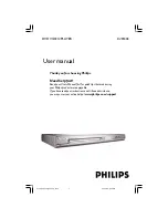 Preview for 1 page of Philips DVP3028 User Manual