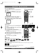 Preview for 2 page of Philips DVP3050V/37 Quick Use Manual