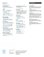 Preview for 2 page of Philips DVP3050V Specifications