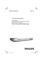 Preview for 1 page of Philips DVP3110 User Manual