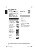 Preview for 20 page of Philips DVP3110 User Manual