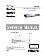 Philips DVP3120 Service Manual preview