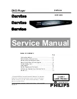 Philips DVP3124 Service Manual preview