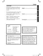 Preview for 3 page of Philips DVP3124 User Manual