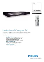 Philips DVP3144 Specifications preview