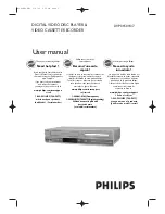 Preview for 1 page of Philips DVP3150V User Manual