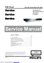 Philips DVP3156 Service Manual предпросмотр