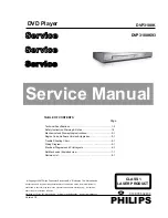 Philips DVP3180K Service Manual preview