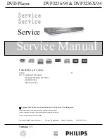 Preview for 1 page of Philips DVP3236/94 Service Manual