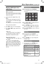 Preview for 27 page of Philips DVP3250K User Manual